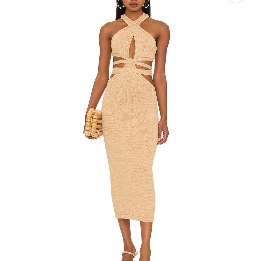 Cult Gaia Tan Maxi dress
